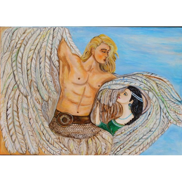 Kobieta i anioł