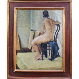 Work attributed to Jerzy Fedkowicz, Woman nude