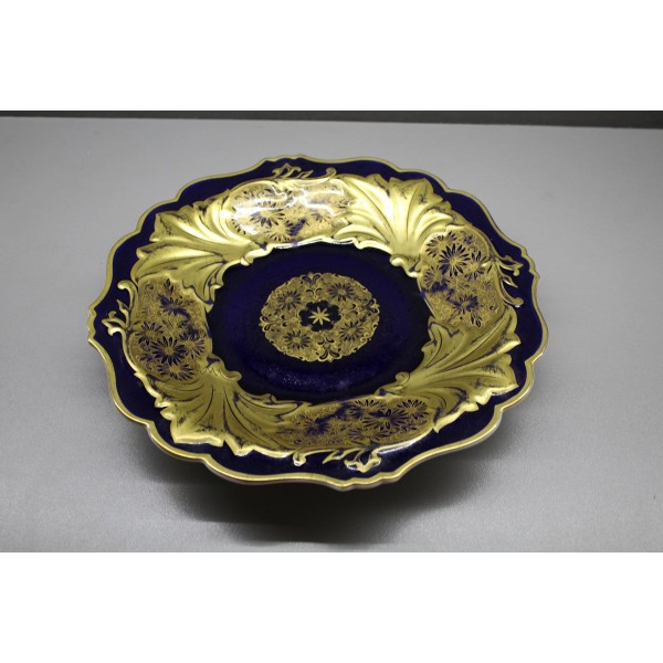 Ozdobny talerz kobaltowy Weimar Kobalt