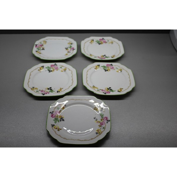 zestaw porcelanowych talerzyk&oacute;w Victoria + spodki i miska Bavaria Schumann